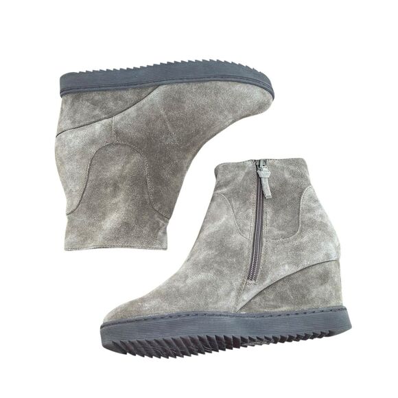 Sofft‎ Shary Women's Size 8.5 M Gray Suede Comfort Wedge Ankle Booties Boots - Picture 5 of 12